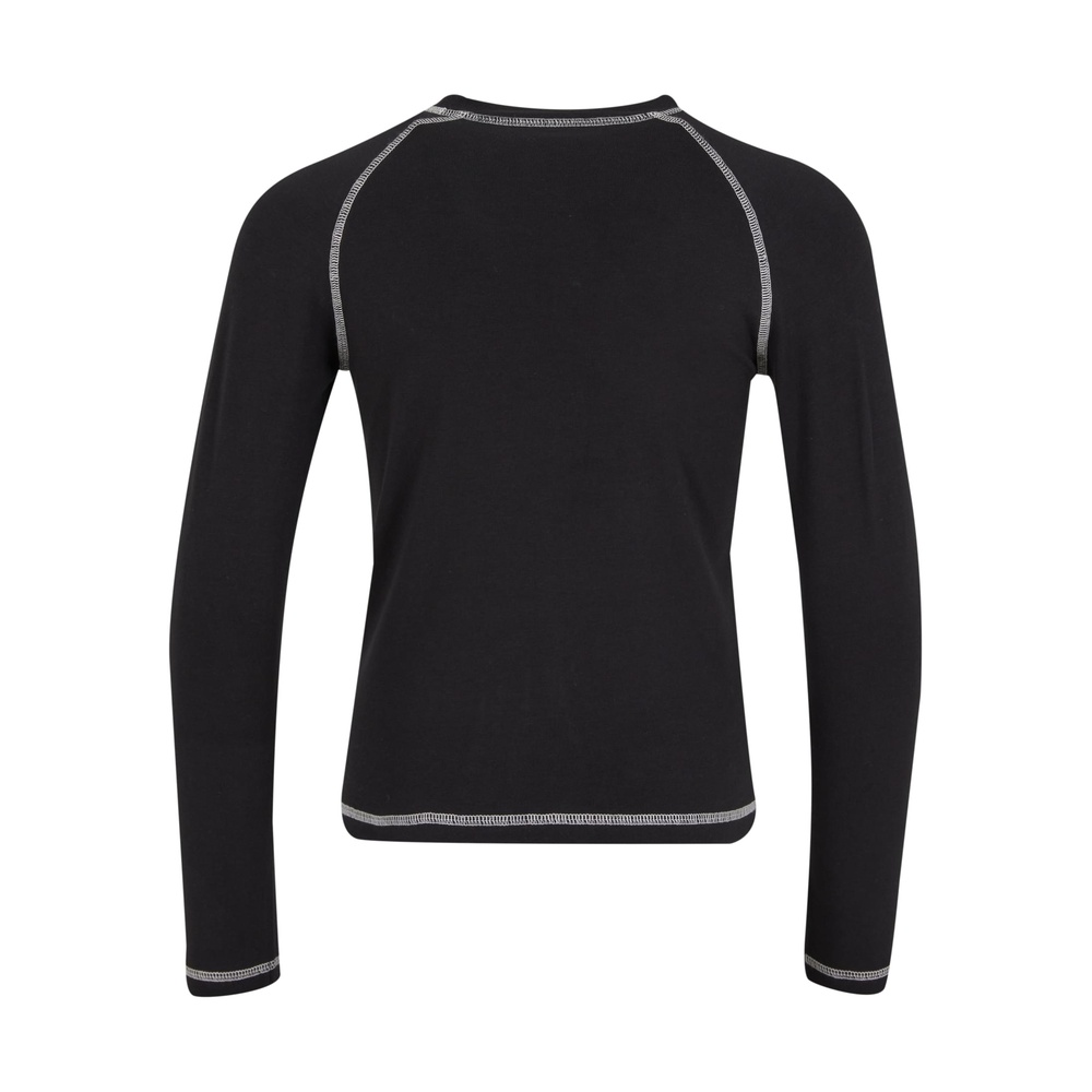 Urban Classics - Contrast Jersey Chemise à manches longues pour enfants - Noir